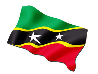 Fototapeta premium Flagge St.Kitts and Nevis