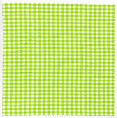 Green checked fabric cloth