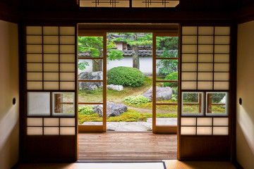Tatami and Shoji the old Japanese room. - obrazy, fototapety, plakaty