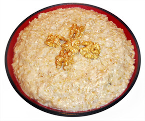 Cooked Cracked Wheat with Walnuts and Sugar