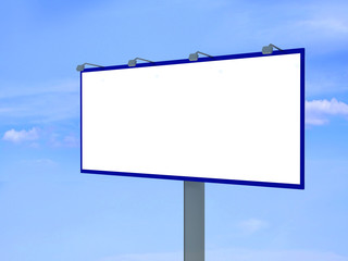 3d rendering illustration of a billboard
