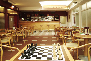 Interior of a cafe