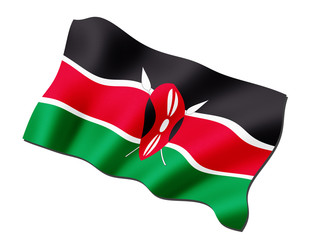 Naklejka premium Flagge Kenia