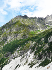 Paysage de montagne dans les alpes