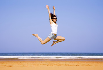 Obraz premium Jumping girl