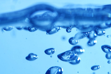 water bubbles macro close up