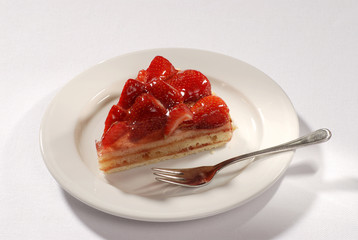 Slice of Strawberry Cake