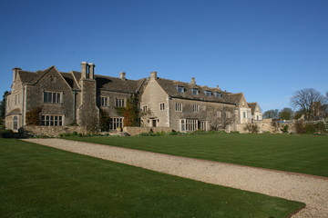 Fototapeta na wymiar Poza widok Whatley Manor, Malmesbury