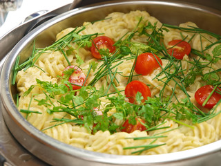 festtags büffet, kartoffelpüree