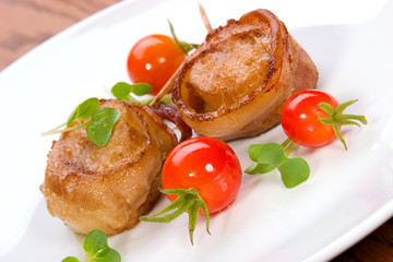 Bacon-Wrapped Ginger Soy Scallops