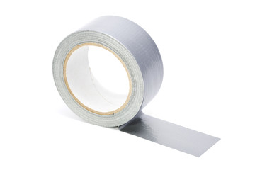 reel of adhesice repair tape isolated on white background