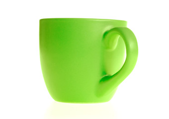 Cup on white