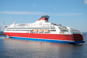 Ship at Tallinn sea port