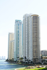 Modern buildings on the bay