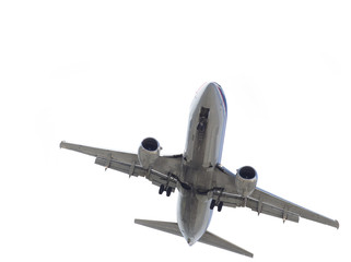 Airplane isolated on white