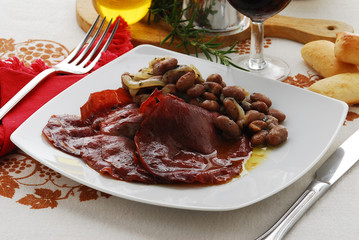 Carne salada e fagioli - Secondi di carne del Veneto