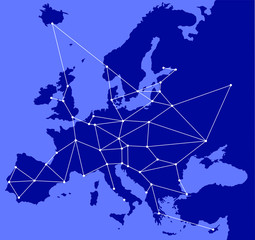 Transporte y comunicación en Europa © genialbaron