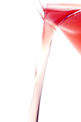 object on white - bottle with juice