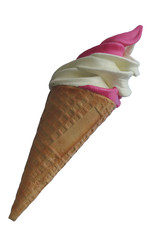 Glace vanille fraise