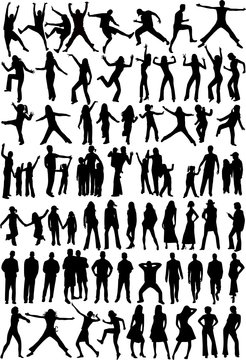 Silhouette of people - Collection