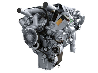truck engine isolated
