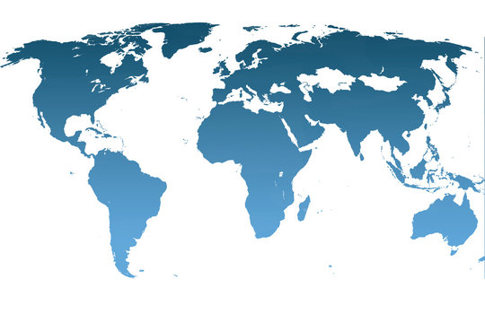 Blue worldmap