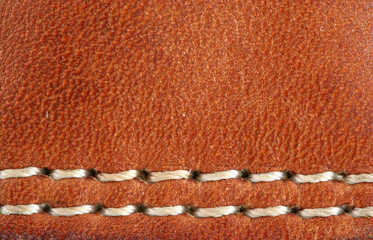 A Leather baseball glove macro background