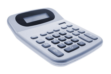 Calculator on Isolated White Background