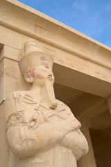 Queen Hatshepsut statue in temple Deir El Bahri, Luxor