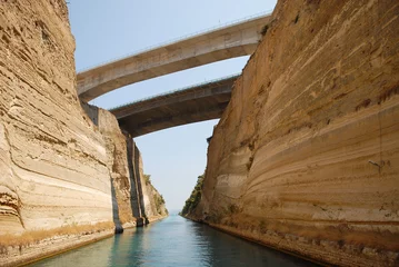 Foto op Plexiglas Kanaal kanaal van Korinthe