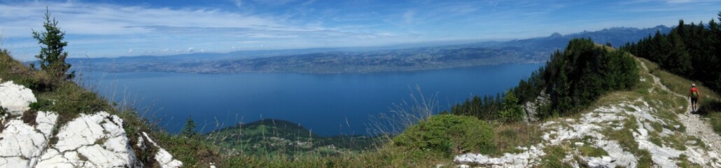 le lac léman, panorama