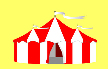 Circus Big Top Tent Illustration