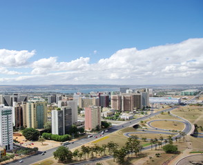 Fototapeta premium Vue aérienne de Brasilia, Brésil.