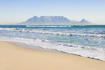Crédence de cuisine en verre imprimé Afrique du Sud Table Mountain - the world famous landmark in Cape Town.