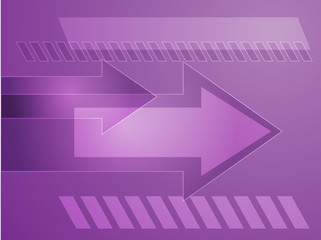 Forward moving arrows pointing right, design illustration