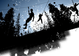 Mountaineering abstract background