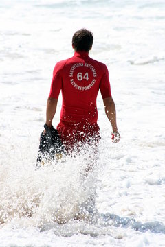 basque, vagues, secours, sauveteur,