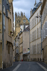 Fototapeta na wymiar Quaint street in Metz, France