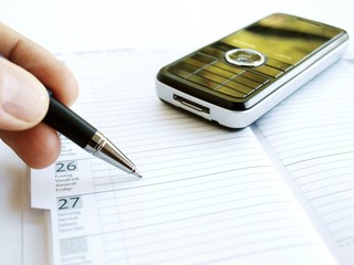 stylo sur agenda