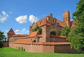 Tissu par mètre Château Medieval German castle in Malbork.