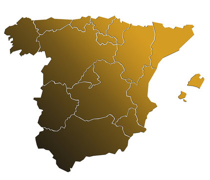 Carte Espagne Golden