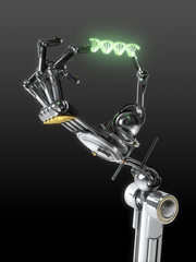 robot tenant de l'adn