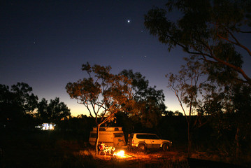 starry outback campfire © mark senior