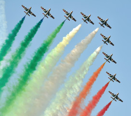 Flying airplane at Kecskemet International Air show 2008.