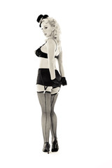 A female dancer, photographed in the studio.