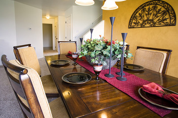 Decorated Setup Dinner Table