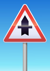 Intersection avec une route non prioritaire