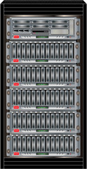 Vector Illustration of Computer Server Cabinet