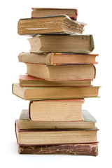 Pile of antique books