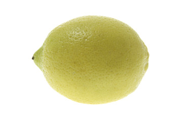 Lemon on Isolated White Background